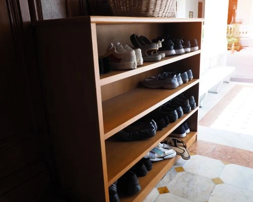 Custom shoe rack cabinet